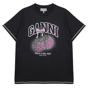 GANNI Raspberry T-Shirt 157855552