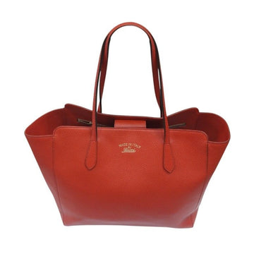 GUCCI Rote Kalbsleder Swing Medium Shopper Tasche Damen Schultertasche 354397 157863691