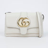 GUCCI GG Marmont Kleine Leder Schultertasche Weiß 157548035 [P]
