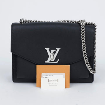 LOUIS VUITTON レザー マイラクミ チェーン ショルダー クロスバッグ ブラック 157548316