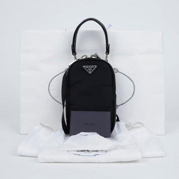 PRADA Mini Schwarz Nylon Cargo Schulter- und Umhängetasche 1DH030 157549382