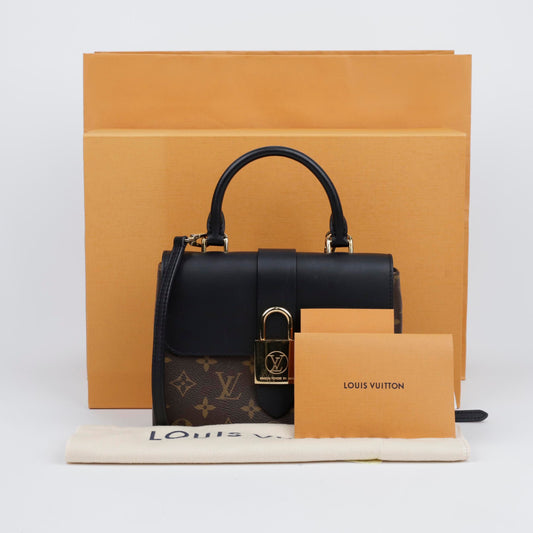 LOUIS VUITTON Rocky BB Monogram Canvas Tote Bag Schwarz 157550118
