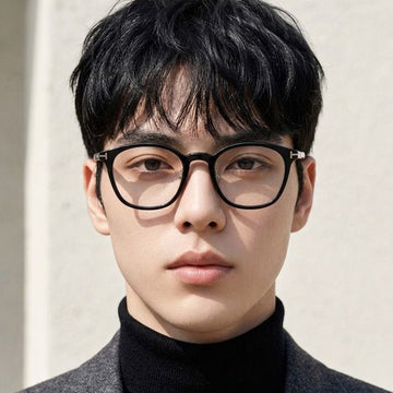 Tom Ford Blue Light Blocking Glasses Frame TF6056DB 001 Luxury Black Square Horn Frame Fashion 141055680 [P]