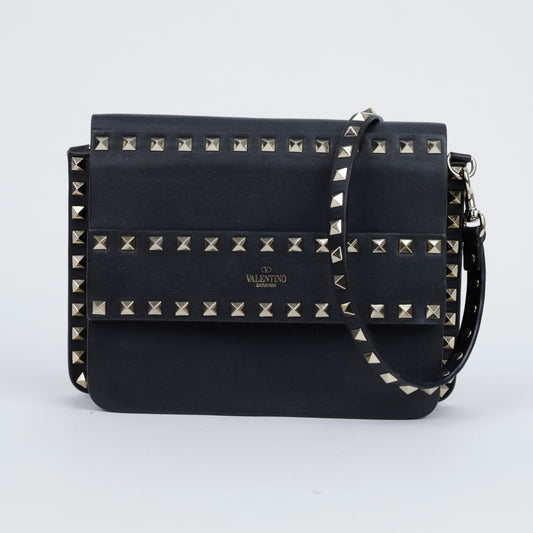 VALENTINO ロックスタッド ショルダー クロスバッグ 157686757 [P]