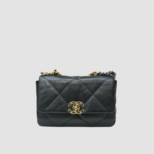CHANEL Medium Flap Bag with Gold - Black AS1160 30 Series 157867834
