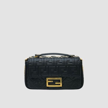 LOUIS VUITTON Fendi Baguette Chain Schulter Midi Bag Schwarz 8BR793 157867863