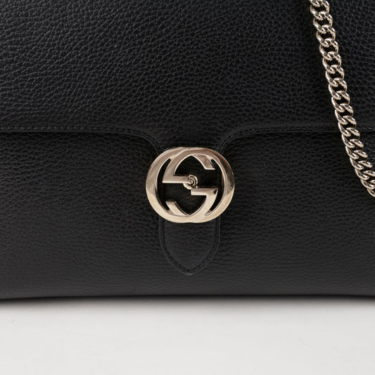 GUCCI Interlocking Top Handle Bag Schwarz 157593098