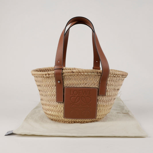 LOEWE Logo Rattan kleine Korbtasche 157593534