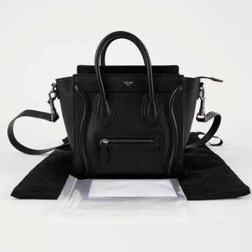 CELINE Nano Schultertasche Schwarz 157594410
