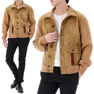 GUCCI Lucky Chance Web Suede Jacke 100 Größe 764343 XKDO4 2184 157870785