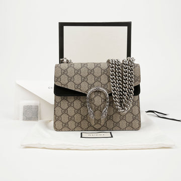 GUCCI Mini GG Supreme Canvas Dionysus Ketten Schultertasche Schwarz 157549228