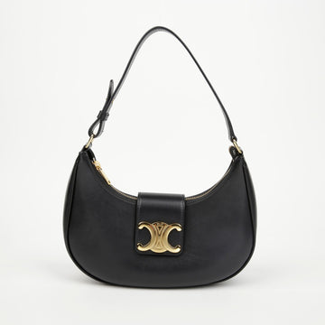 CELINE Triope Leder Ababack Schwarz 157593736
