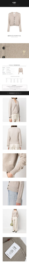 AMI Herzige Logo Cashmere Strickjacke 005 265 64008048 [P]