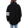 Thom Browne Diagonal Shearing Super Size Shirt Jacket FLL122C 02821 415 157871159 [P]