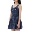 Self-Portrait Flare Denim Mini Dress 157871174 [P]