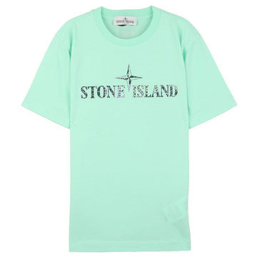 STONE ISLAND Kinder-Logo-T-Shirt Mint 157871194
