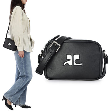 COURREGES Kamera Re-Edition Crossbody Bag PERGSA049CR0010 SCHWARZ 157871219