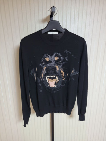 GIVENCHY Strickwaren Rottweiler Wolle Schwarz 7600 511 [M] 157871323