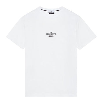 STONE ISLAND Archivio Project Logo Print T-Shirt Weiß 78152NS91 V0001 153574351 [P]
