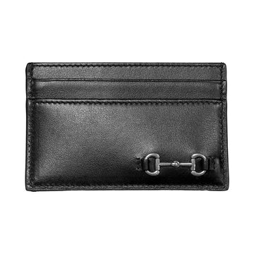GUCCI Kartenhalter für Herren mit Horsebit 846952 AAFP1 1000 Schwarz 157892614 [P]