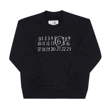 MAISON MARGIELA M6900 MM6 Nummerierungslogo-Druck Kinder Sweatshirt (für Erwachsene geeignet) 154120850 [P]