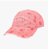 Ganni Washed Flower Print Logo Embroidered Ball Cap 157225010 [P]