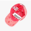 Ganni Washed Flower Print Logo Embroidered Ball Cap 157225010 [P]