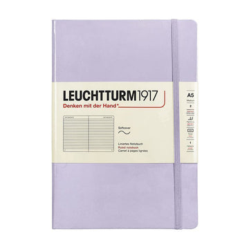LEUCHURM Softcover Medium A5 Lilac Wired Notebook 157225080 [P]