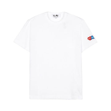 Comme Des Garcons X Invader Double Patch Men's Short Sleeve T-shirt AZ T328 051 3 132412424 [P]