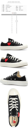 COMME DES GARCONS Converse Chuck 70 Low-Top Sneaker Schwarz 25FW AZ-K128-001-1 139000021 [P]