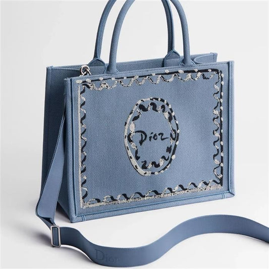 DIOR Riviera Book Tote Strap Tasche Medium M1354PETU_M57G 157909452 [P]