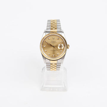 Rolex Datejust 36MM 10P Diamond Automatic Watch Combi 157547957 [P]