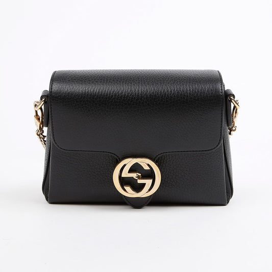 GUCCI インターロッキングミニチェーンショルダーバッグ ブラック 157594271 [P]