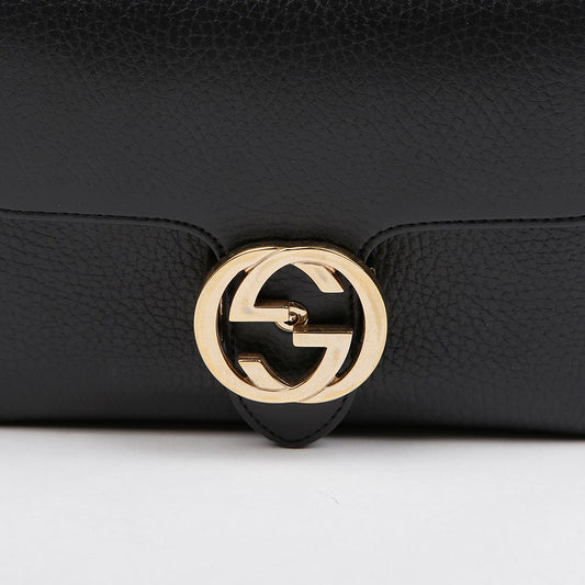 GUCCI インターロッキングミニチェーンショルダーバッグ ブラック 157594271 [P]