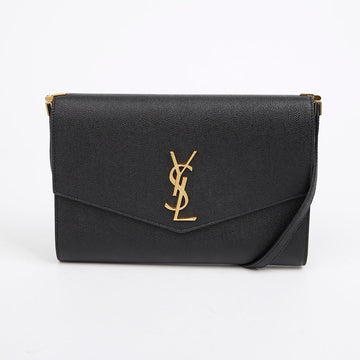Saint Laurent Uptown Mini Crossbody Black with Gold Accents 157638306 [P]