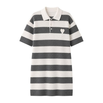 AMI Polo-Kleid mit Patch FDR667 KN0153 A152 157910627 [P]