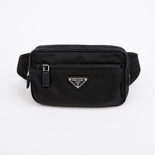 PRADA ナイロンロゴベルトバッグ ブラック 157888495 [P]