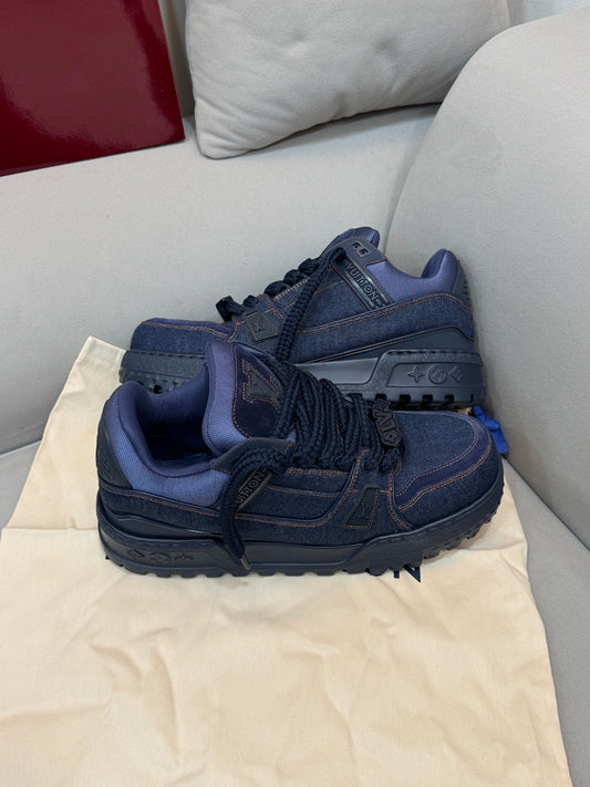 LOUIS VUITTON Neue Trainer Denim Maxisneaker 9 Größe 157910683 [P]