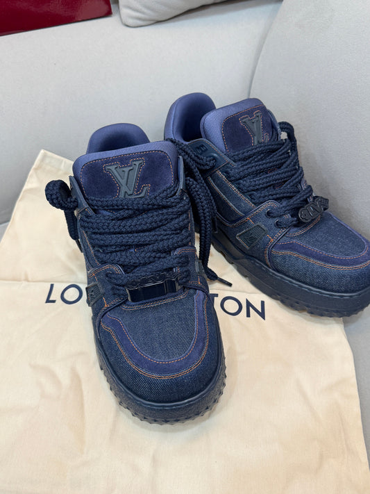 LOUIS VUITTON Neue Trainer Denim Maxisneaker 9 Größe 157910683 [P]