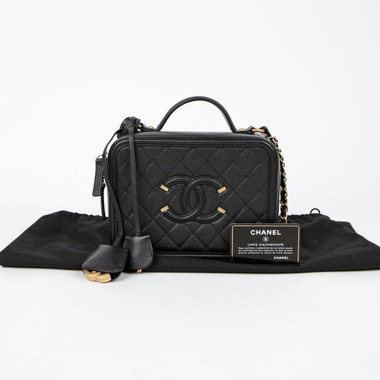 CHANEL Kaviar Kosmetik Medium Tote Schultertasche A93343 156259210 [P]