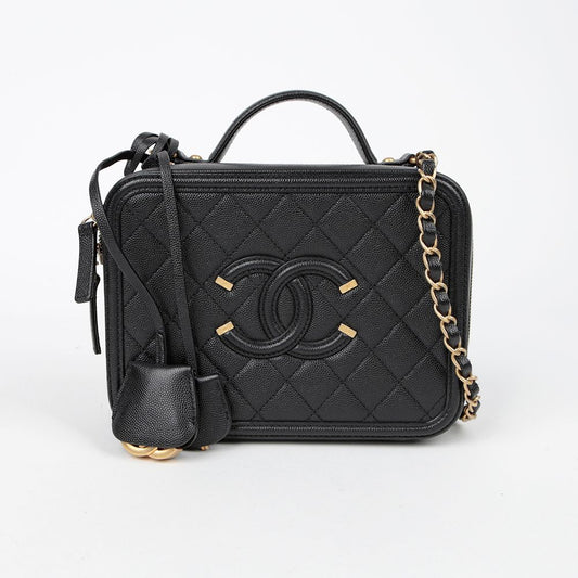 CHANEL Kaviar Kosmetik Medium Tote Schultertasche A93343 156259210 [P]