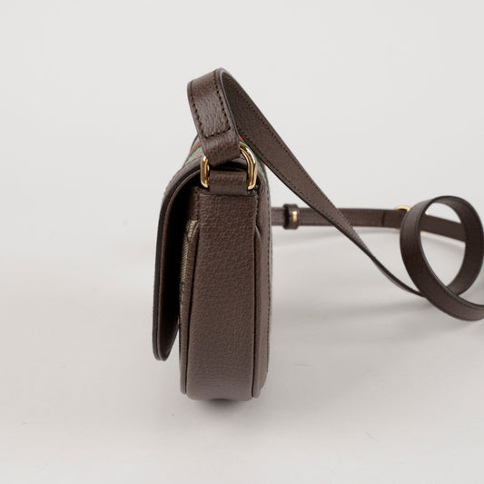 Gucci Ophidia Mini GG Shoulder Bag Brown 157848920 [P]