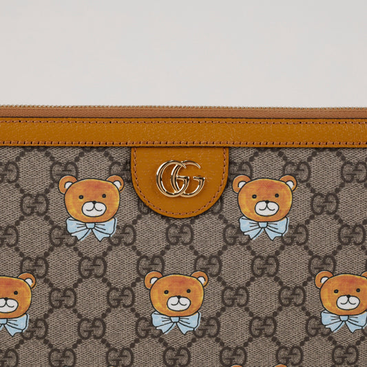 GUCCI GG Supreme Portfolio Clutch 157862212 [P]