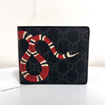 GUCCI Snake GG Supreme Geldbörse Schwarz (451268) 157911312 [P]