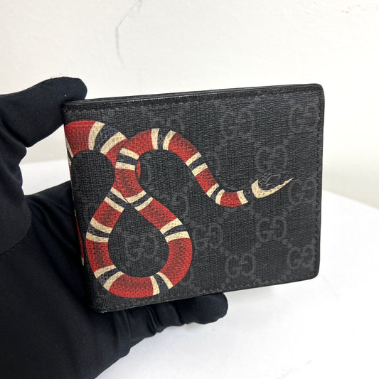 GUCCI Snake GG Supreme Geldbörse Schwarz (451268) 157911312 [P]