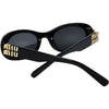 MIU MIU Glimmer Sonnenbrille SMU06Z 1AB5S0 Schwarz 50 143532264 [P]