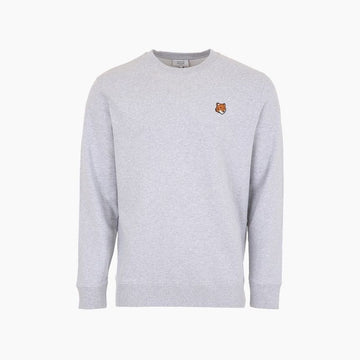 Maison Kitsune Fox Head Regular Grey Sweatshirt 157912835 [P]