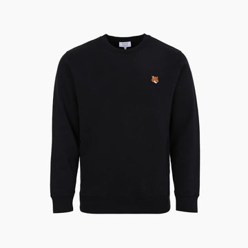 MAISON KITSUNE Regular Black Sweatshirt mit Fox Kopf 157912836 [P]
