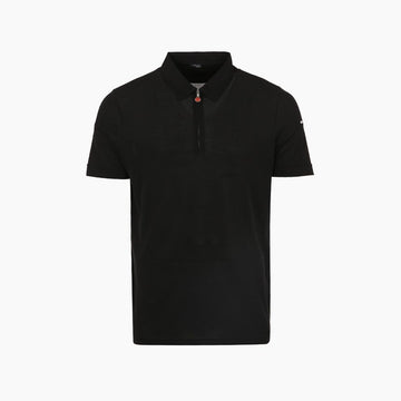KITON Logo-gesticktes Zip-Neck Polo T-Shirt 157912901 [P]