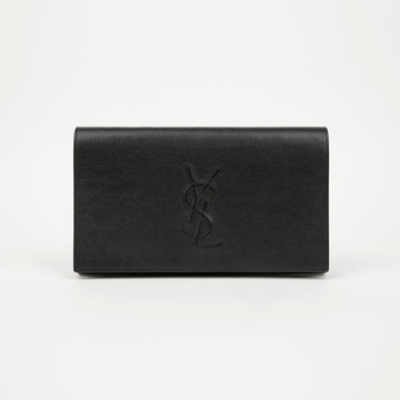 Saint Laurent Leather Clutch Bag Black 157594295 [P]
